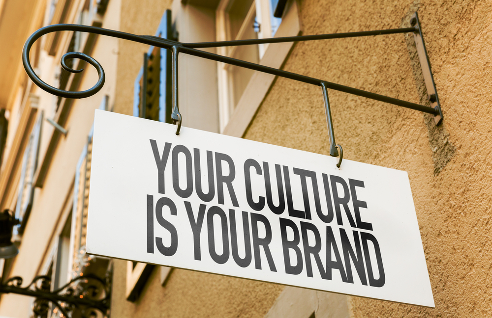 Your Culture Is Your Brand sign in a conceptual image-1
